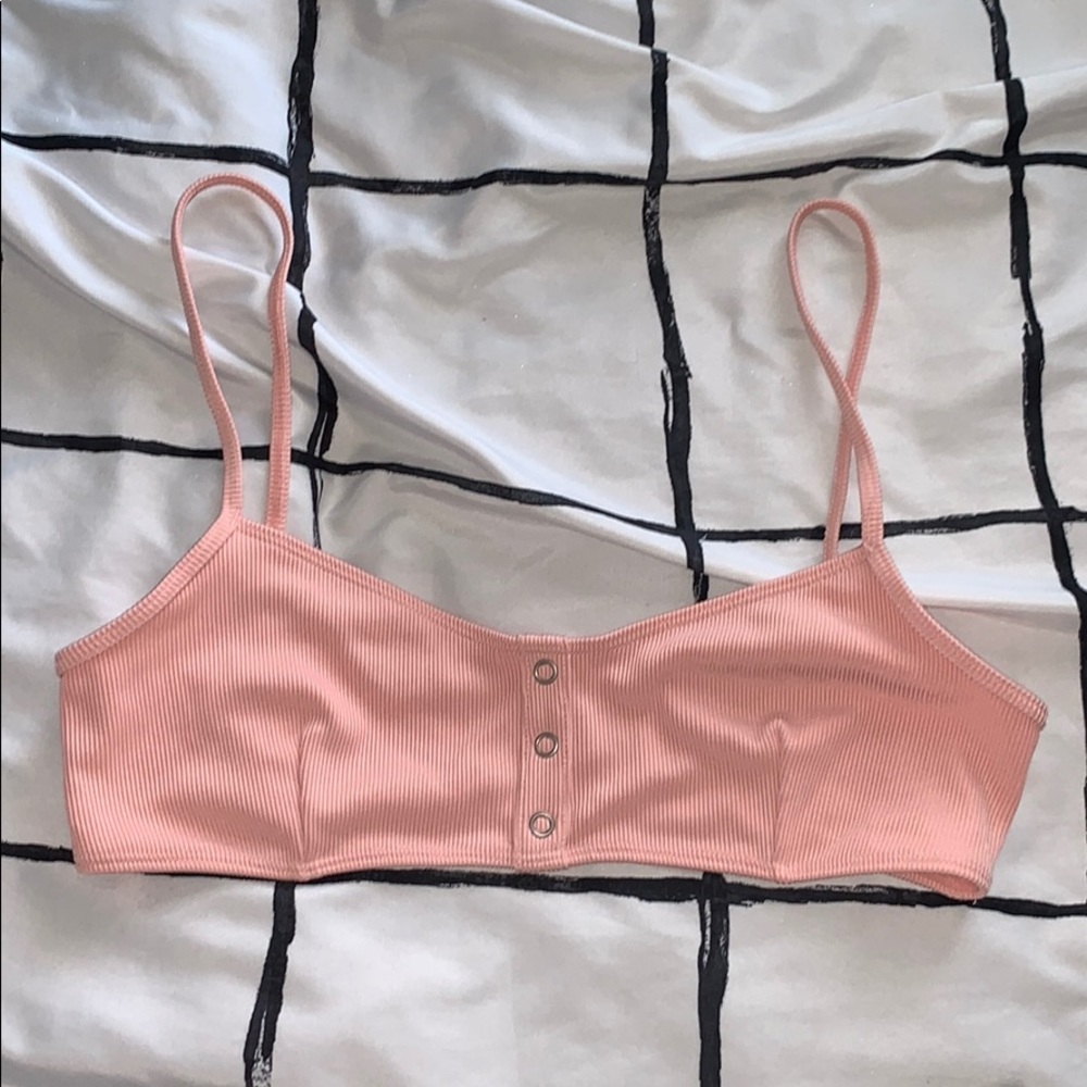 Forever 21 Light Pink Mauve No Pad Bikini Top